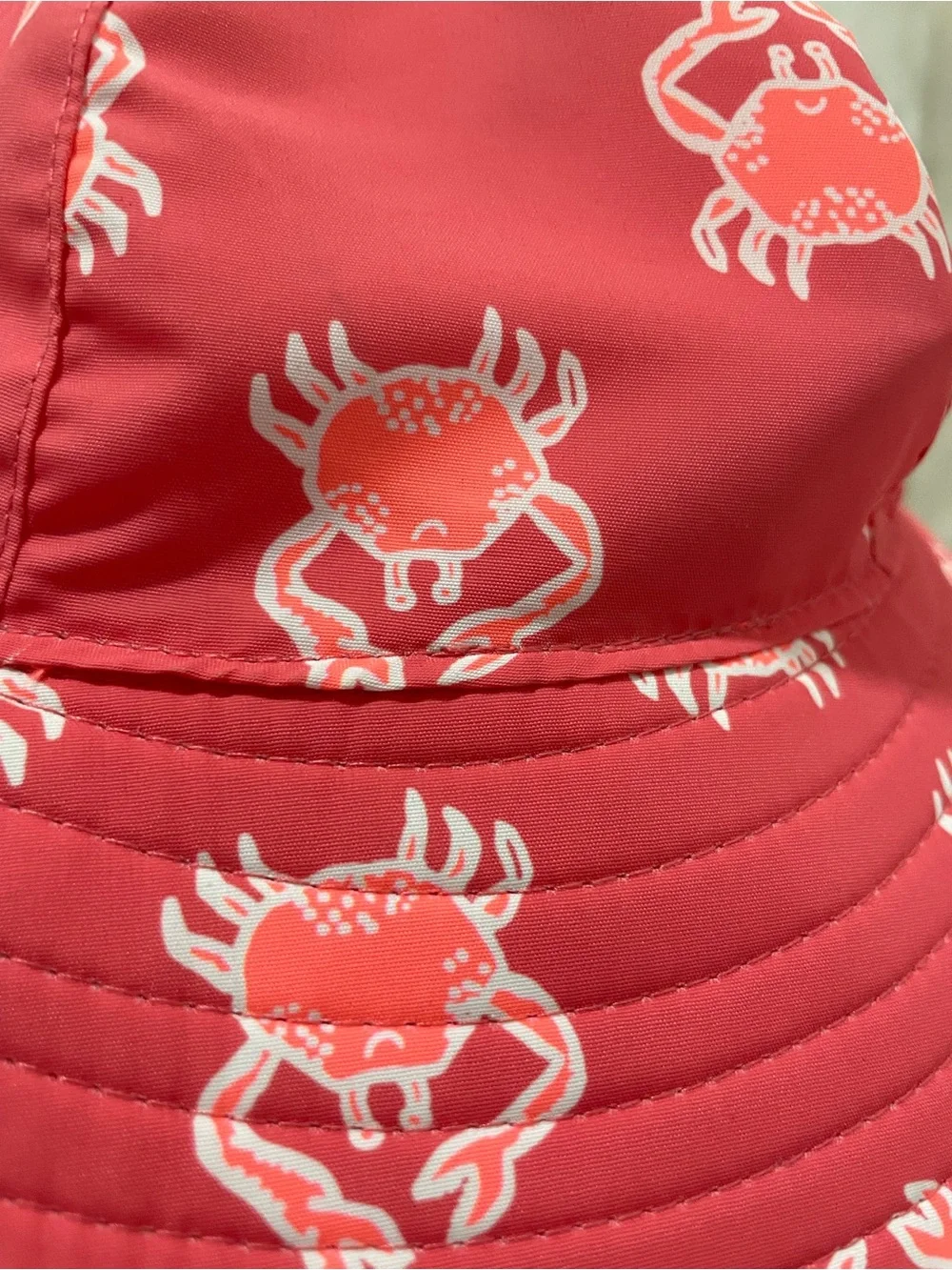 Cat & Jack Coral Red Crab Sun Hat